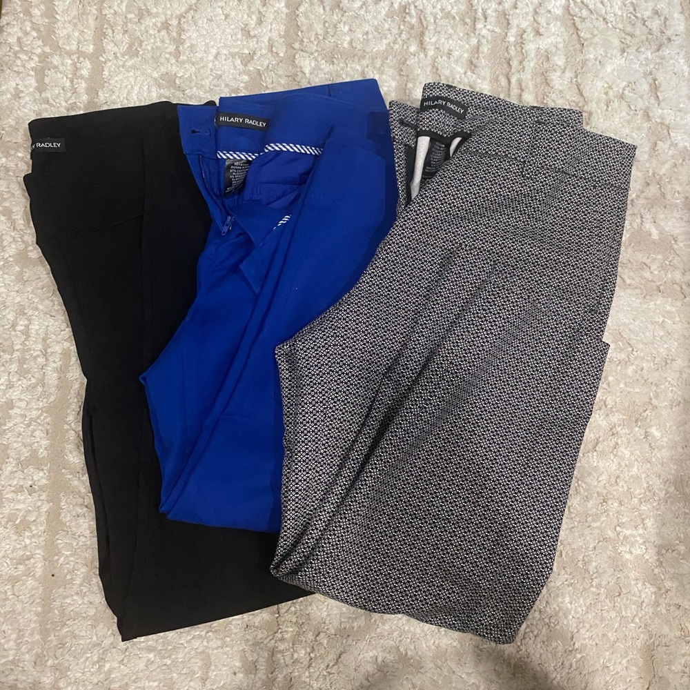 Bundle!!!! Hilary Radley Black, Blue, and Gray Straight Leg Pants